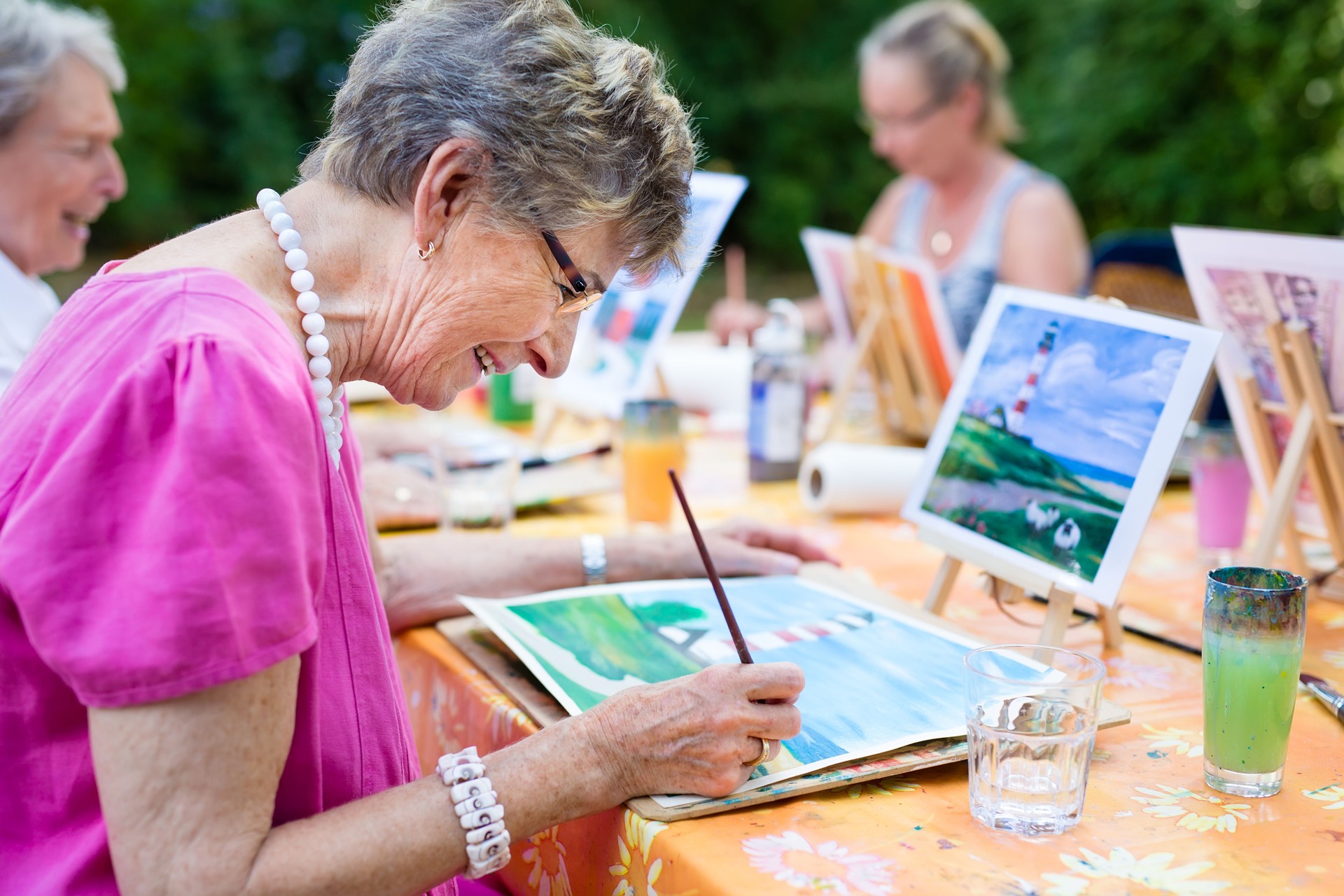 Sip and paint with a twist